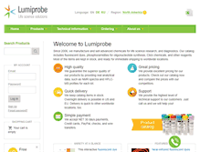 Tablet Screenshot of lumiprobe.com